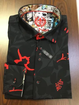 Au Noir VERSO Dress Shirt Black/Red