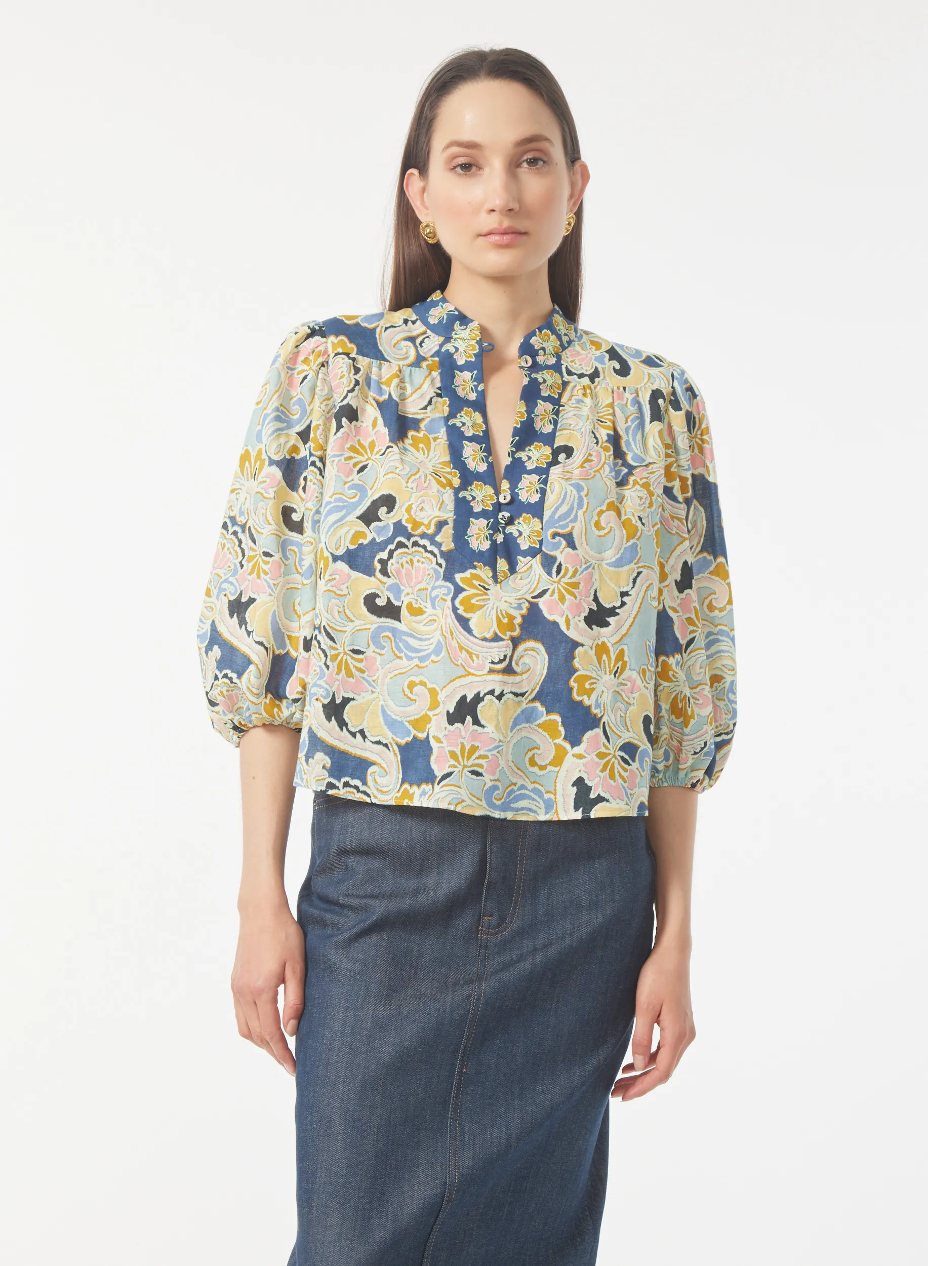BETHANY BLOUSE IN COTSWOLD PRINT
