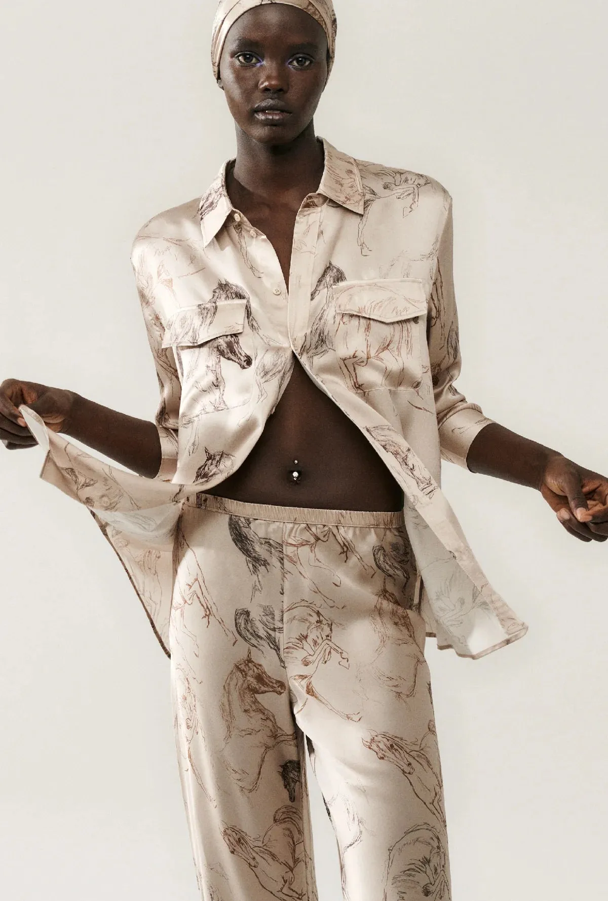 Boyfriend Shirt Wild Horses