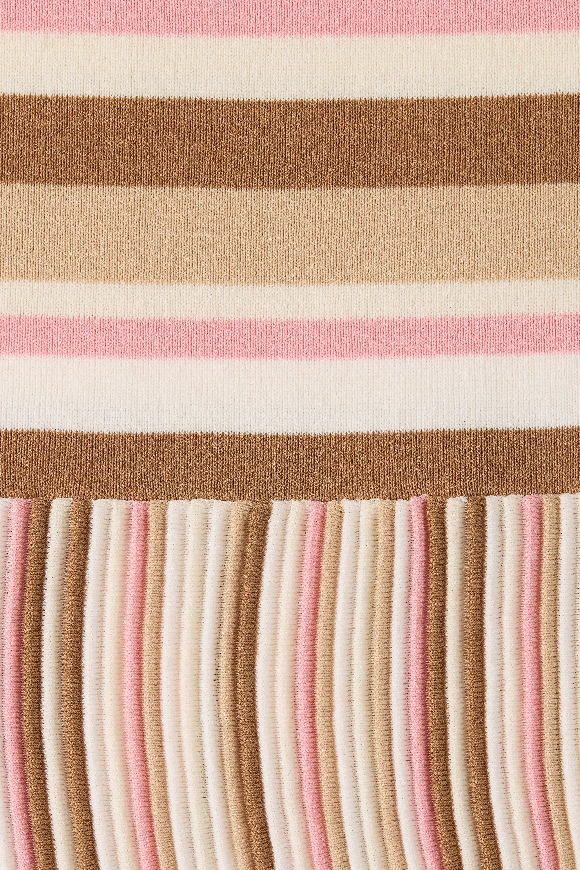 Citara Skirt Puce Sepia Stripe