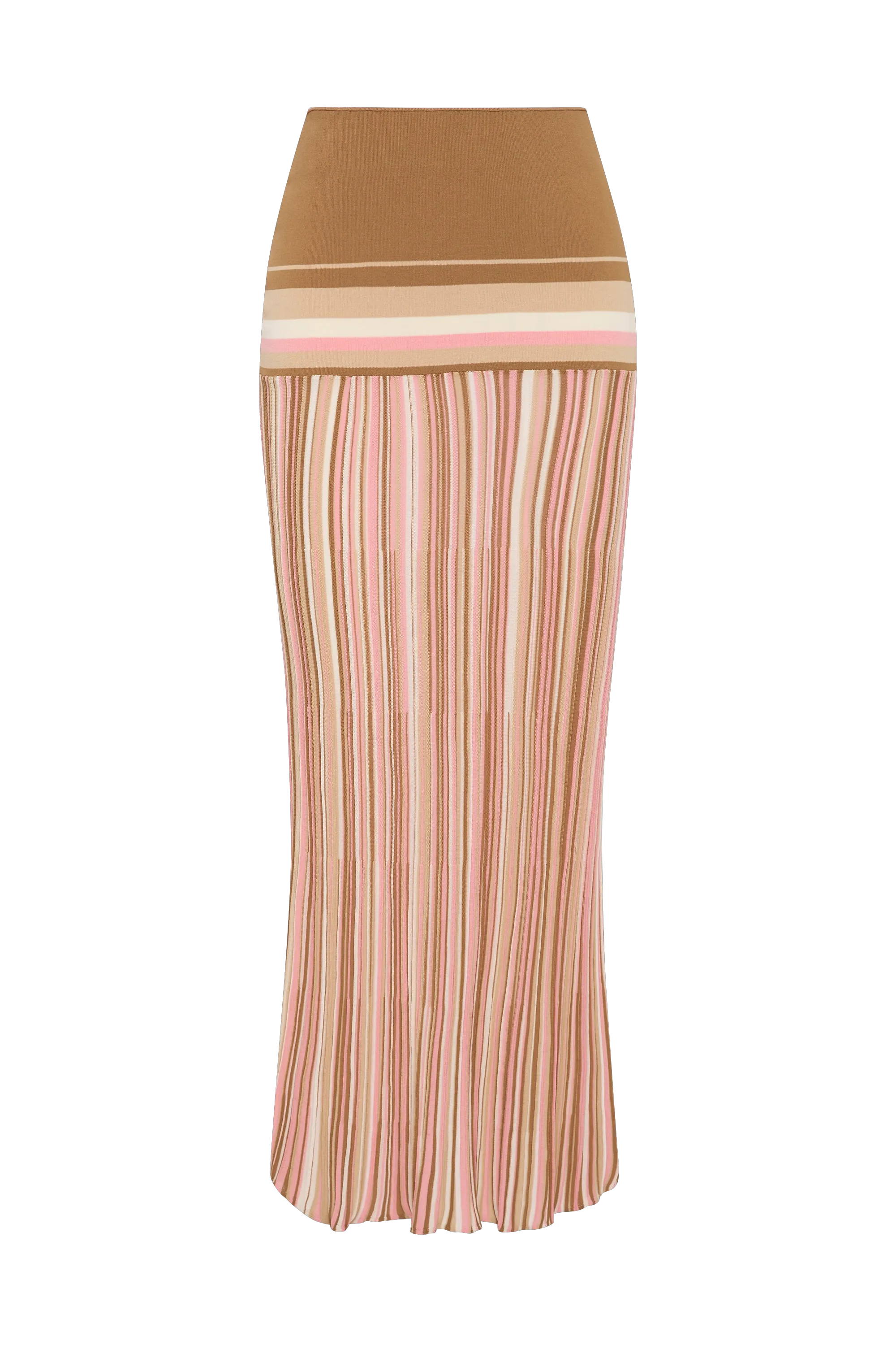 Citara Skirt Puce Sepia Stripe
