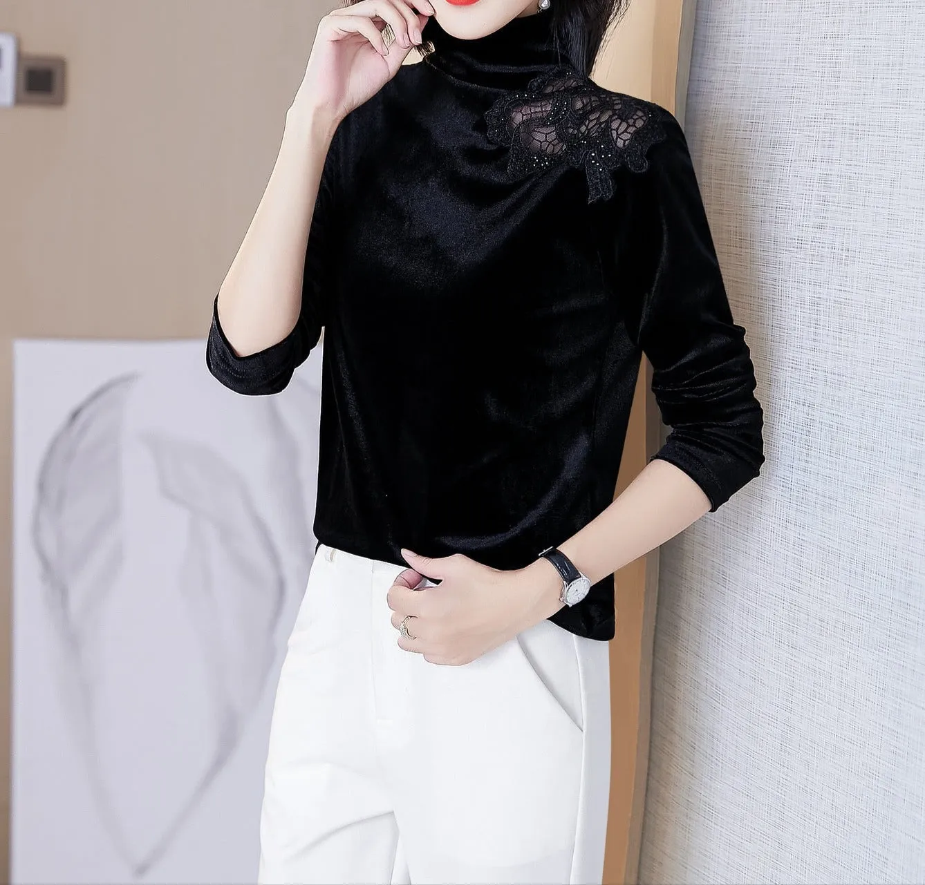 Fashion Plus Velvet Base Shirt