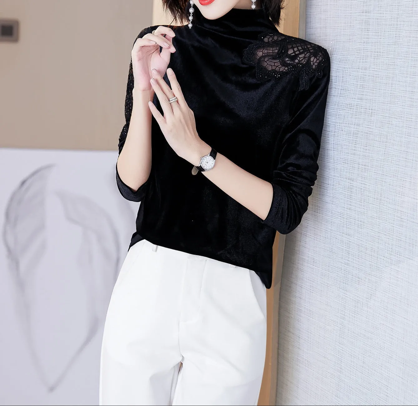 Fashion Plus Velvet Base Shirt