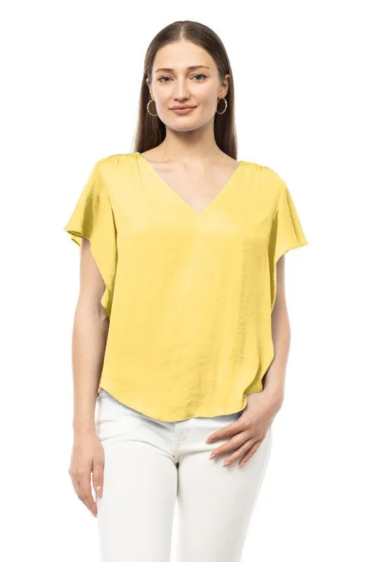 Flouncy Short Sleeve Top