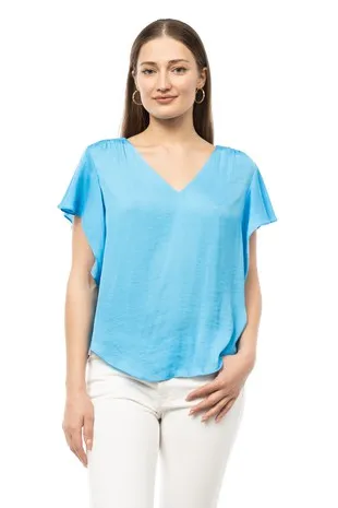 Flouncy Short Sleeve Top
