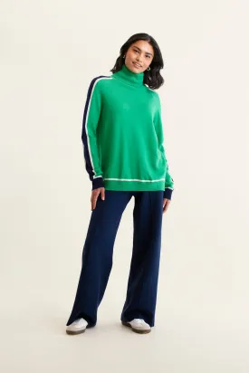 Highline Merino Cashmere Sweater In Jade
