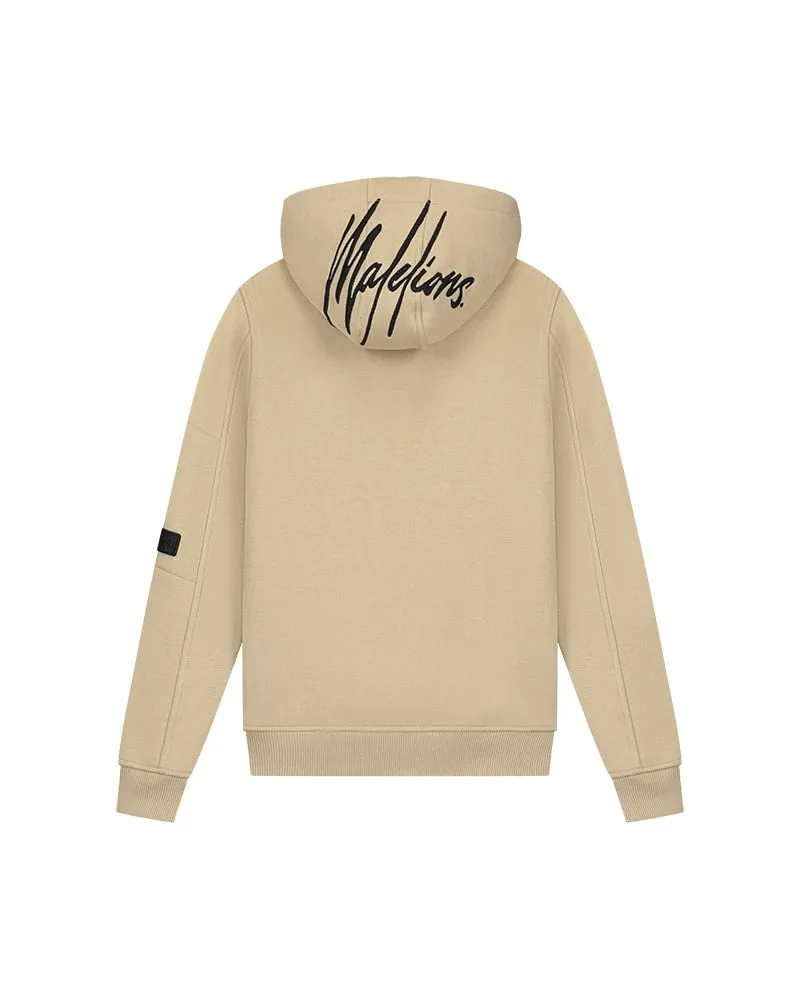 Malelions Junior Cargo Hoodie | Light Brown