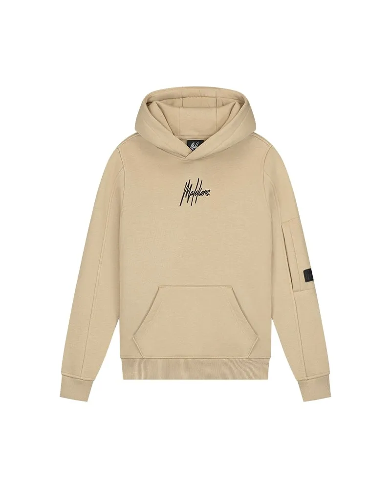 Malelions Junior Cargo Hoodie | Light Brown
