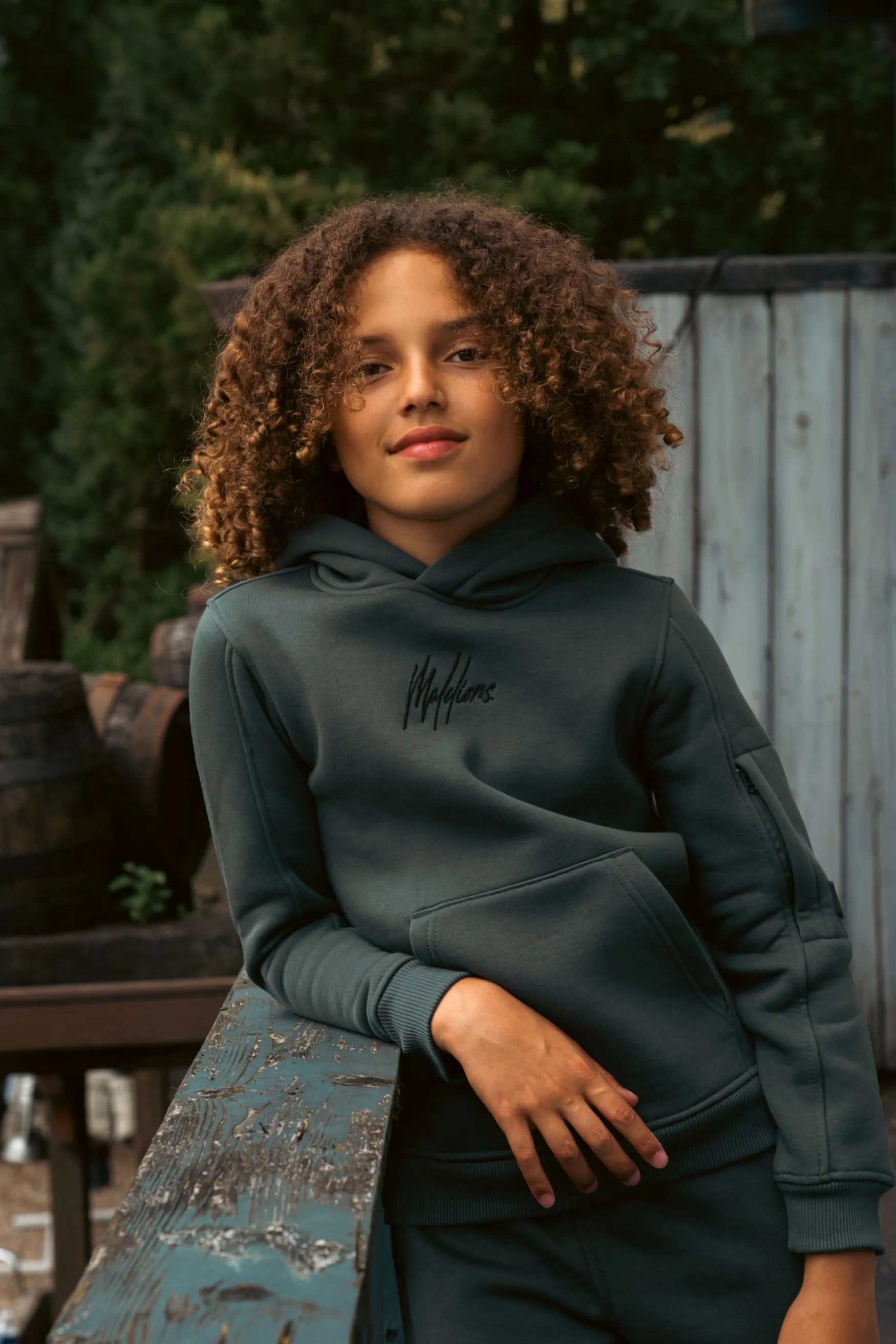 Malelions Junior Cargo Hoodie | Teal