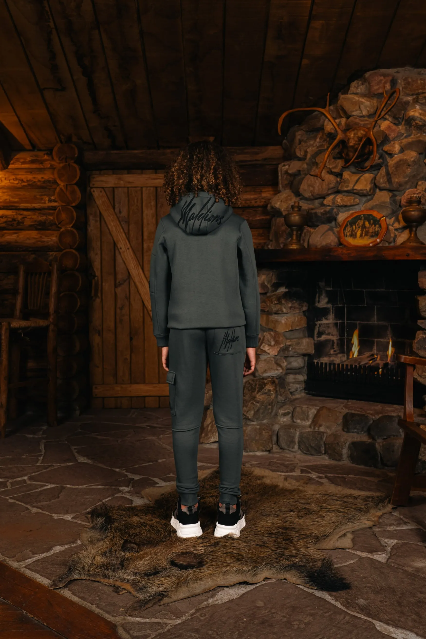 Malelions Junior Cargo Hoodie | Teal