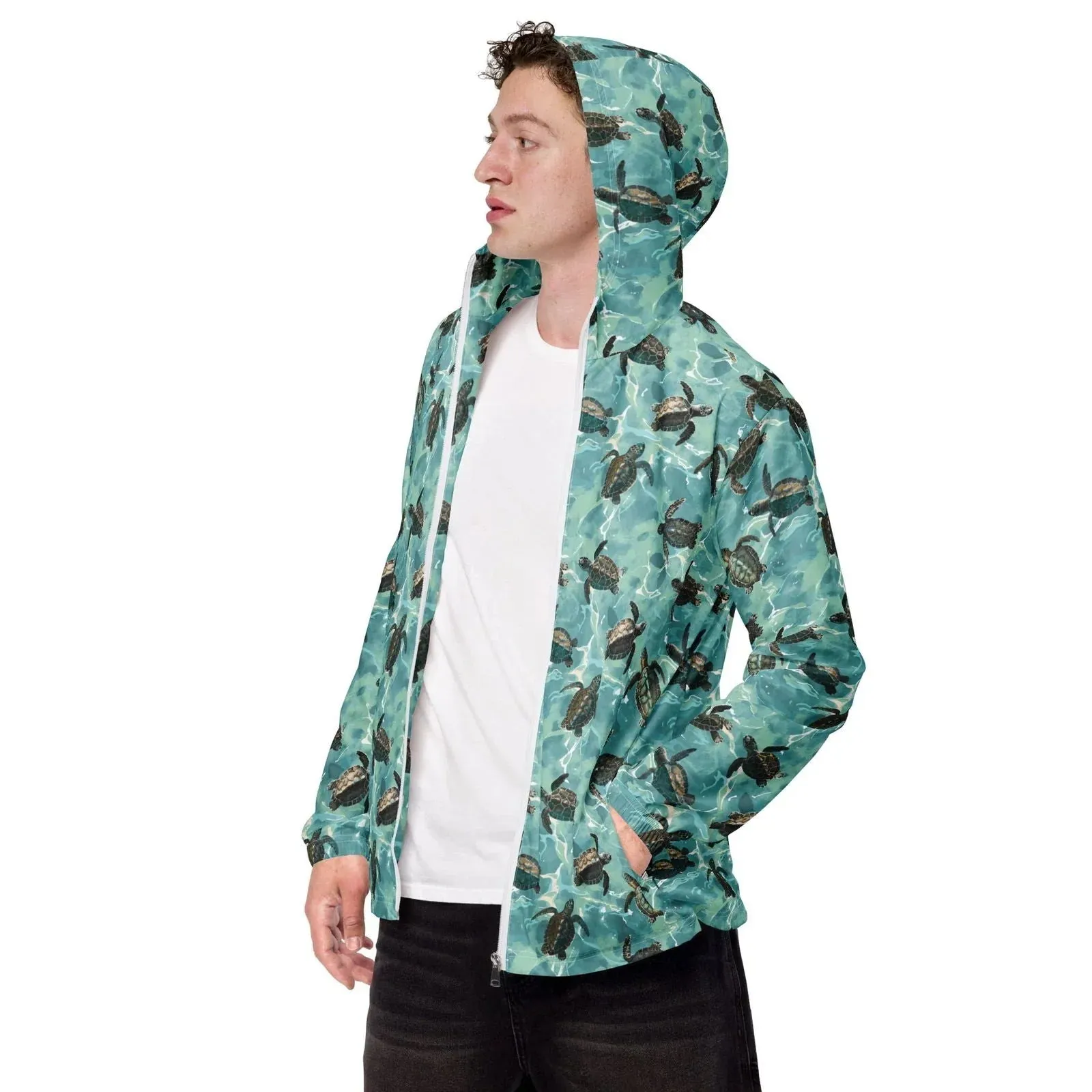 Oceanic Sea Turtle Men’s Windbreaker