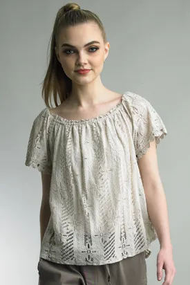 Off The Shoulder Lace Top
