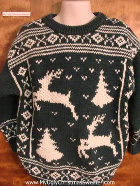 Reindeer Nordic Child Size Christmas Sweater