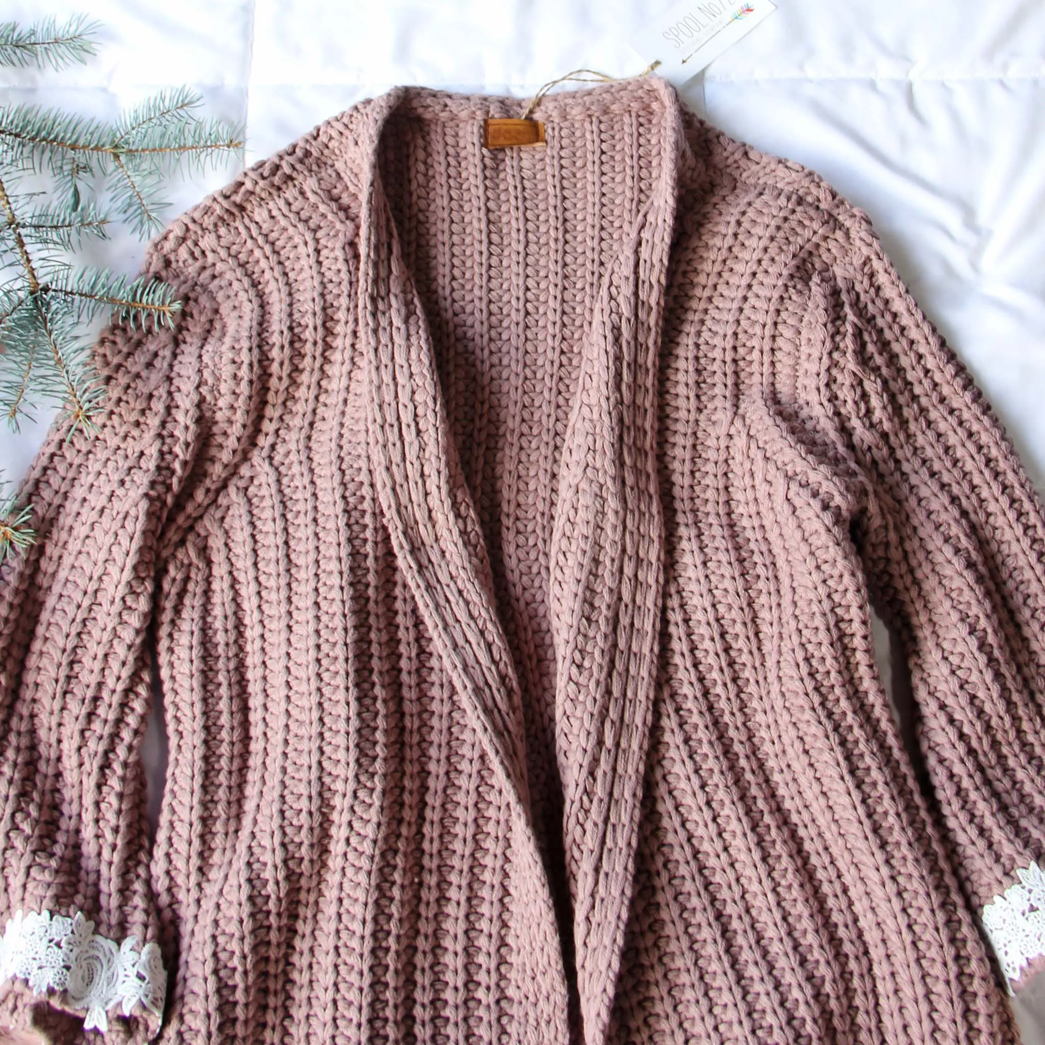 Spool Lux Knit   Lace Sweater