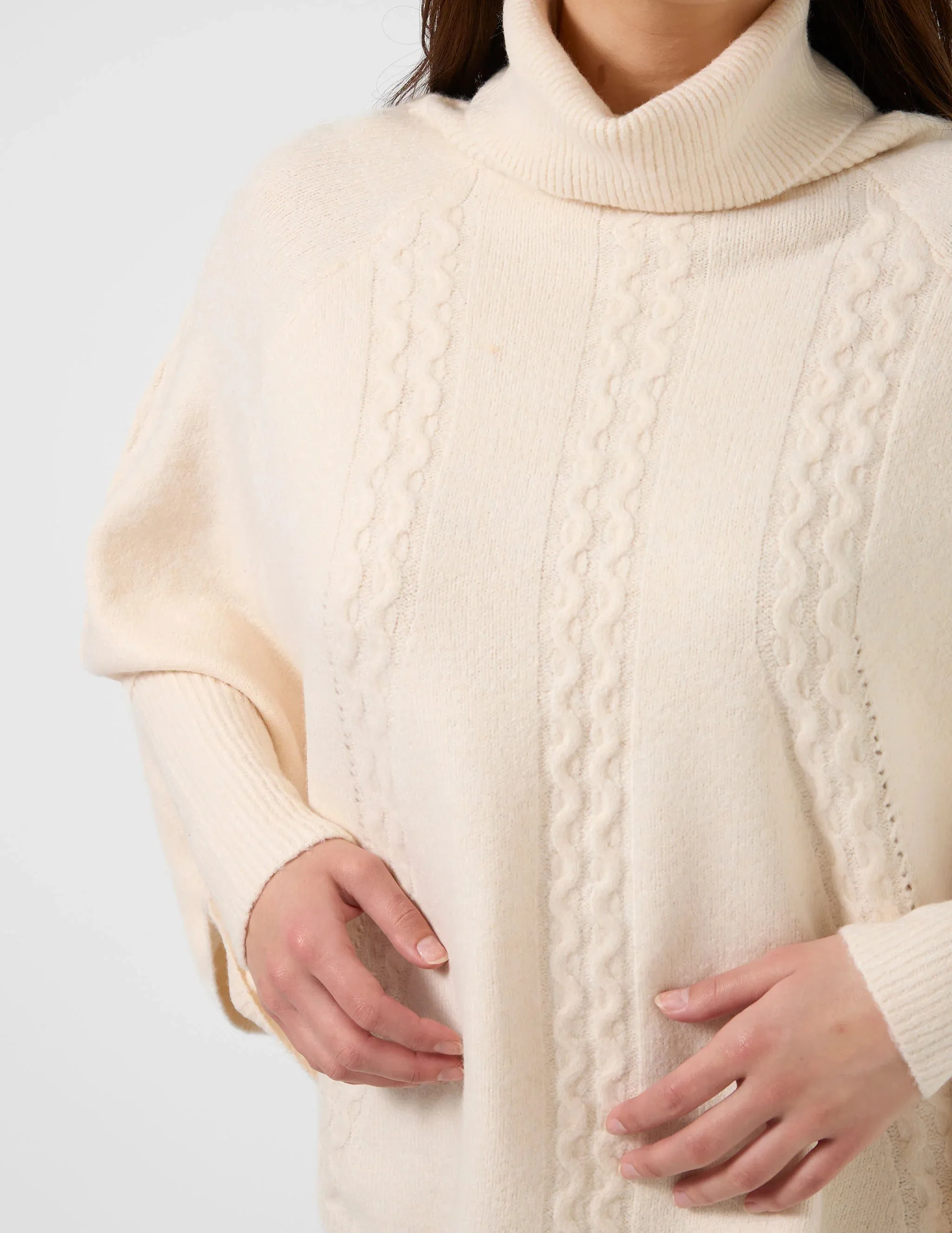 STELLA   GEMMA - Joey Poncho Milk O/S