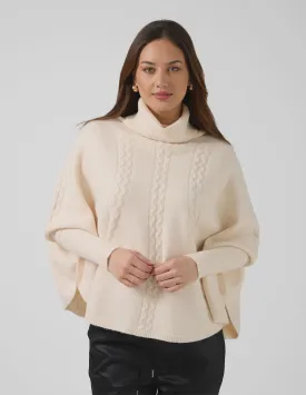 STELLA   GEMMA - Joey Poncho Milk O/S